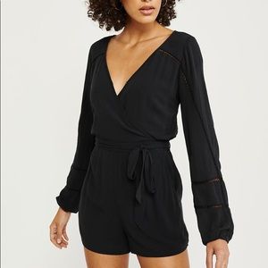 Abercrombie open back romper